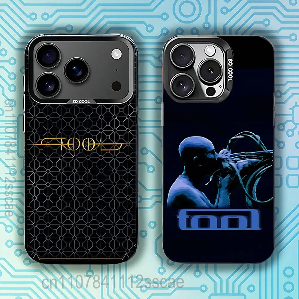 

Band T-Tool Rock Music Phone Case For iPhone 17,16,15,14,13,12,11,Pro,Max,Plus,E,Air,Mini Anti Fall Black Bumper
