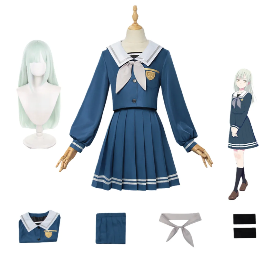 

BanG Dream! Ave Mujica Wakaba Mutsumi Cosplay Costume Wig Halloween Anime Clothes Uniform