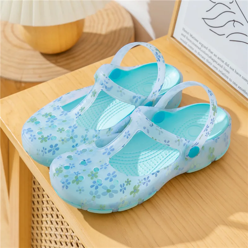 2023 Women Summer Slippers Hole Jelly Shoes Luxury Breathable Non Slip Beach Sandal Outdoor Anti Slip Sports Slipper Nurse Shoes