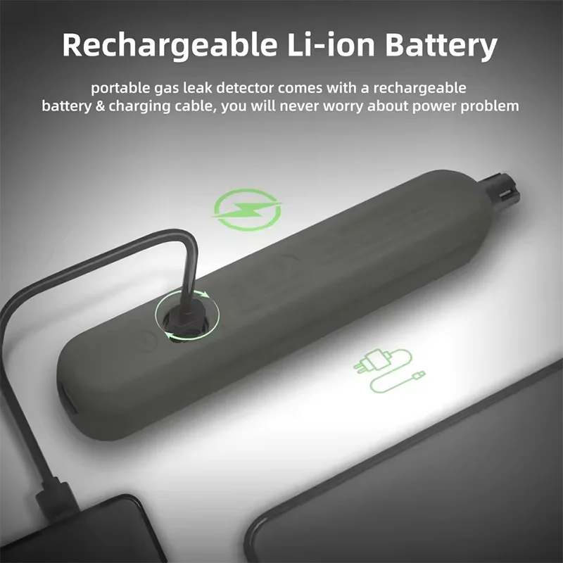 BSIDE G1 PPM LEL Tester Analizzatore rilevatore di perdite di gas Rilevatore di perdite di gas portatile Allarme Allarme vibrazione sonora e luminosa Carica USB