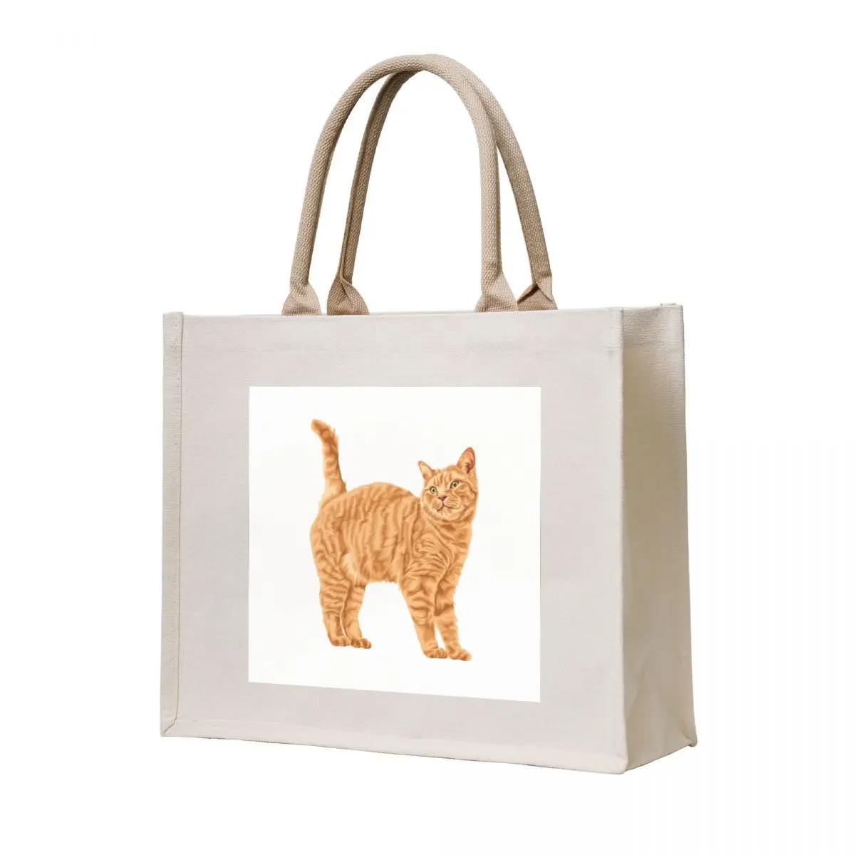 

Cute Orange Cat Poser Tote Bag shoping bag tote bag woman eco folding tote screen