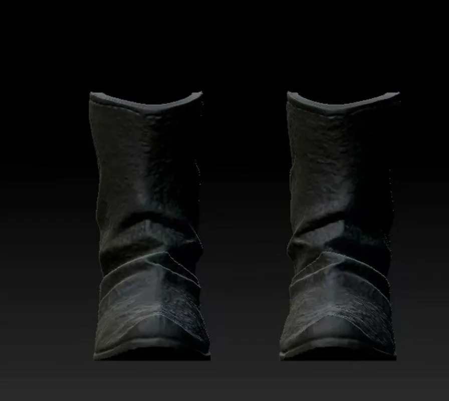 1/12 Scale Ancient Boots Model for 6'' Nota