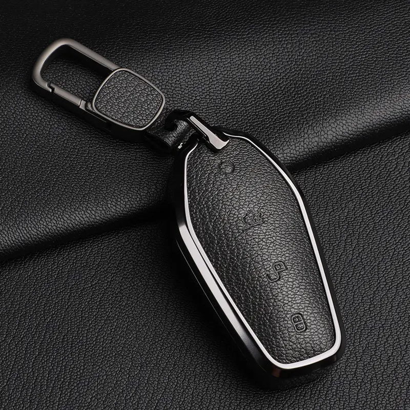 For BYD Song Plus Han EV Yuan Pro Tang DMI Seal 07 Escort Dolphin Key Set High End Leather Key Protection Shell Buckle