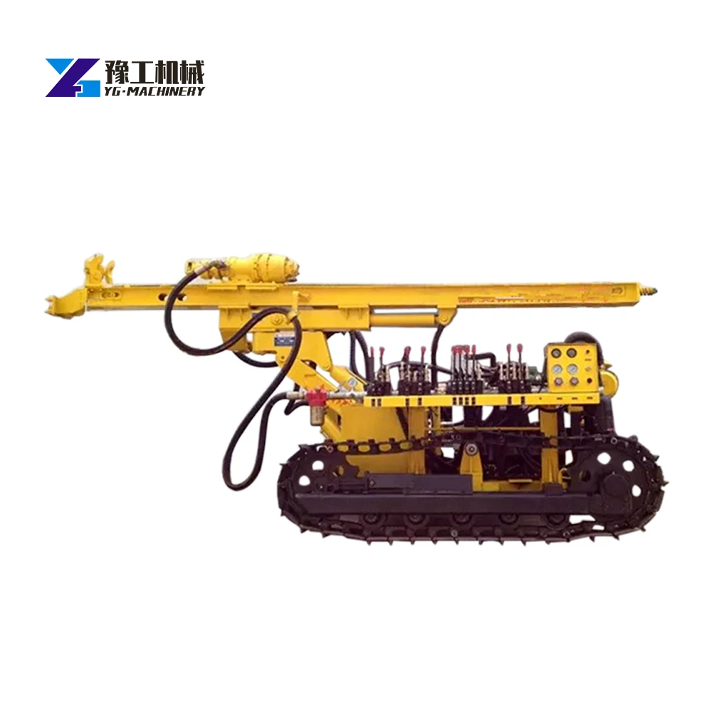 DTH Truck Rig Self Propelled DTH Hammer Unit Custom Adjustable Drilling Angle 90 Deg  Slope Support Soil Nailing Anchor Drilling