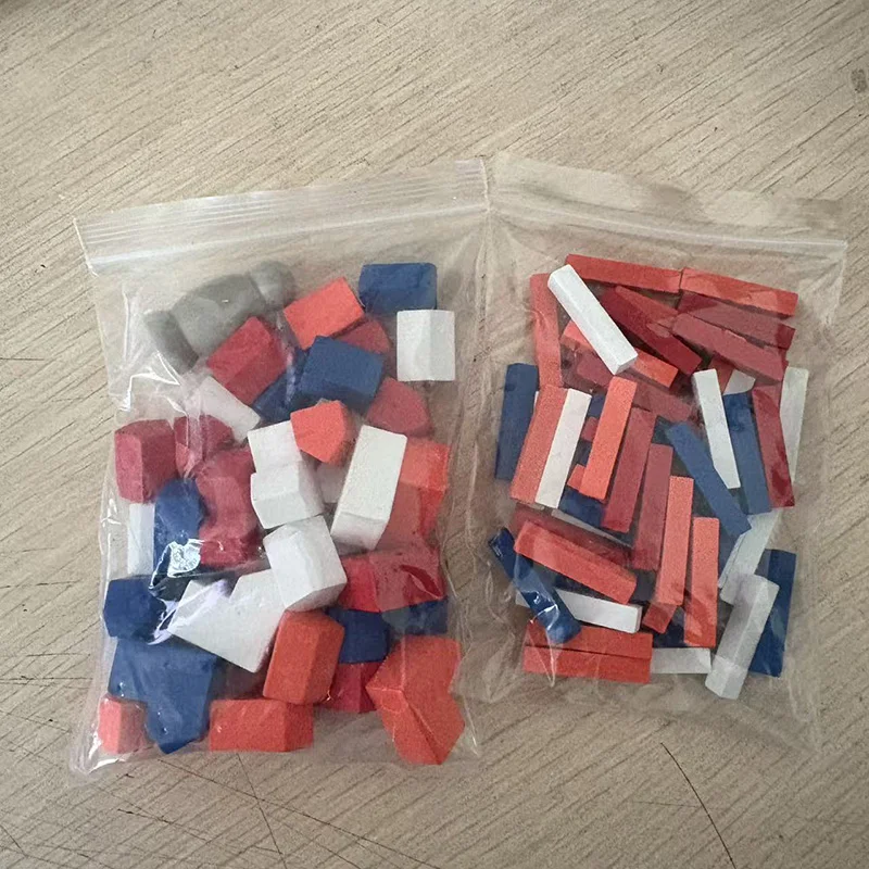 الطريق/المنزل/المدينة/الصوص قطع ألعاب خشبية 97 قطعة/المجموعة قطع شطرنج ملونة لملحقات الألعاب