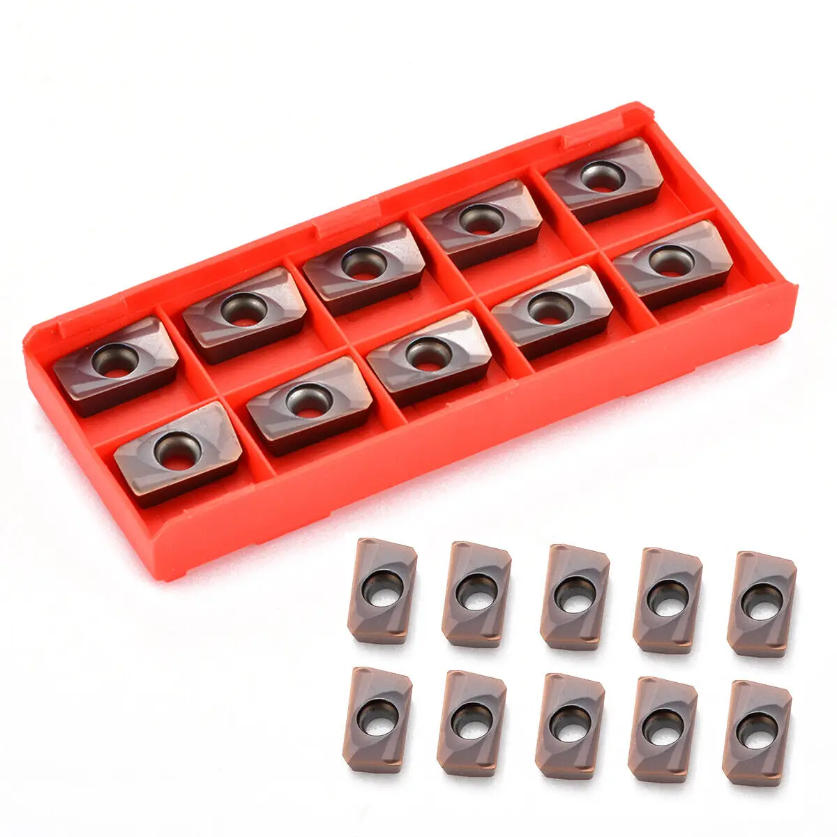 10Pcs For 400R APMT1604PDER-H2 Carbide Inserts APKT1604 25R0.8 Indexable inserts