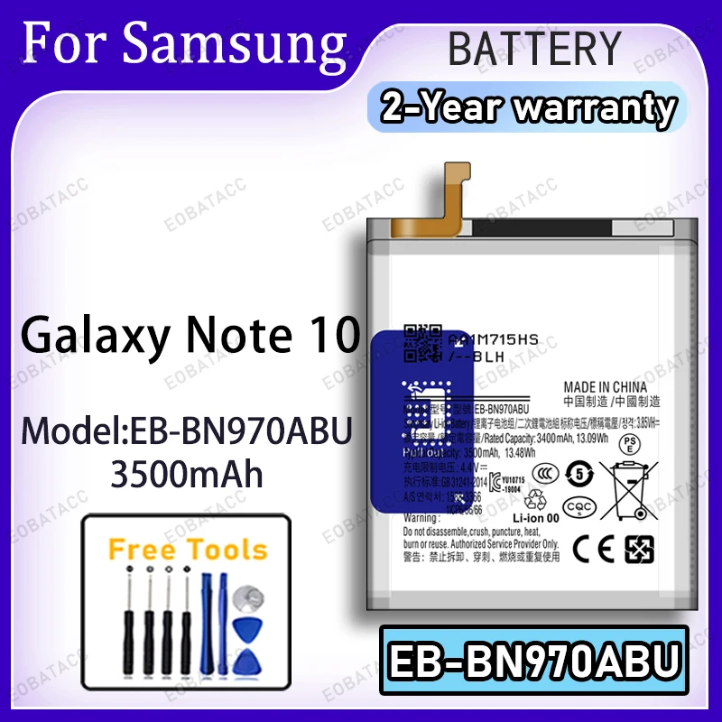 3500mAh EB-BN970ABU Brand New Replacement Battery For Samsung Galaxy Note 10 Phone Battery Bateria+Free Tools
