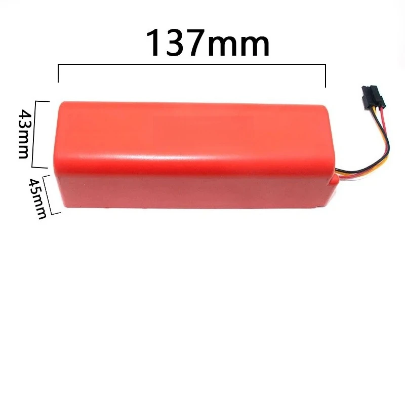 แบตเตอรี่สำรองสำหรับหุ่นยนต์ดูดฝุ่น Xiaomi Roborock 14.4V 5200mAh สำหรับเครื่องดูดฝุ่น Mijia รุ่นแรก