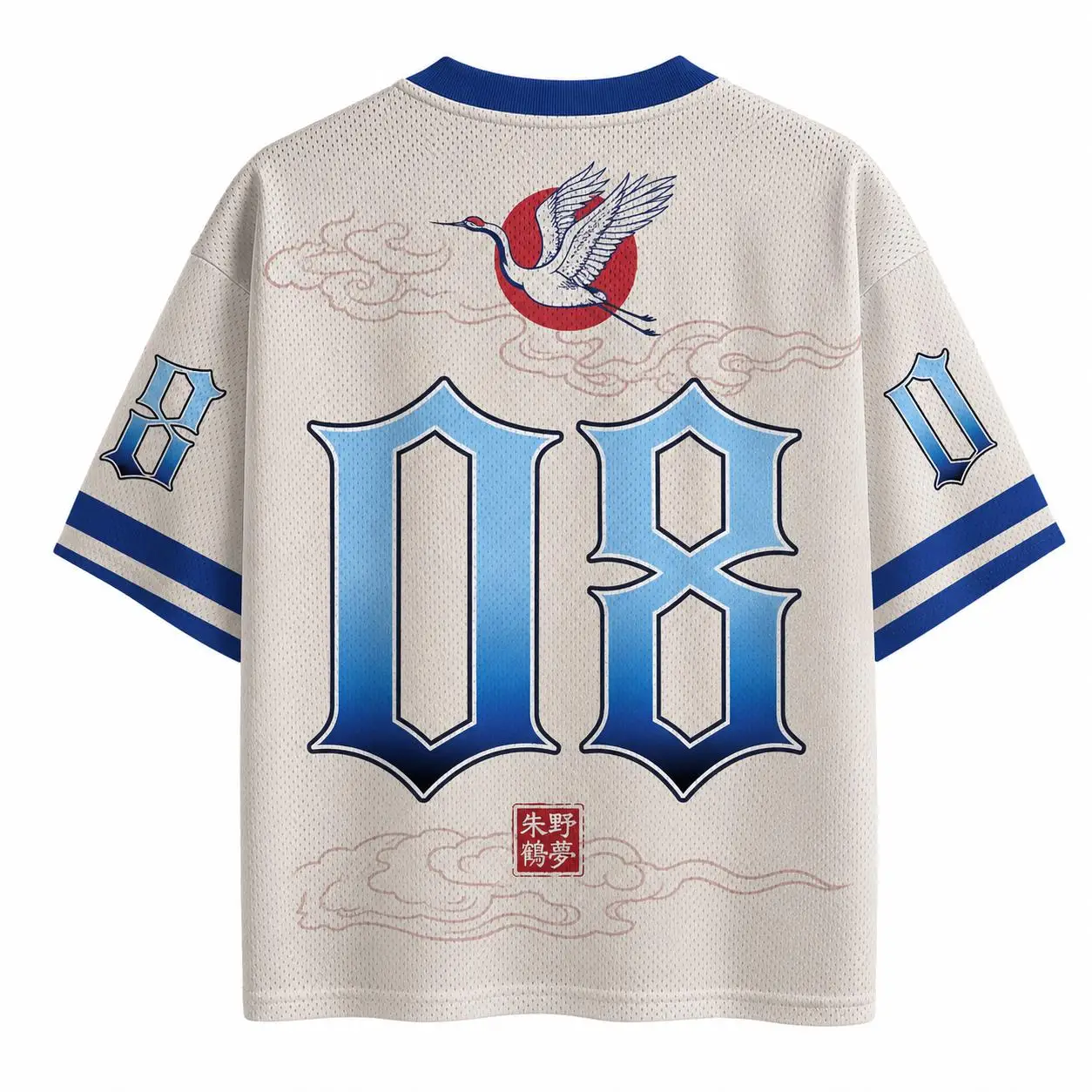 2026 Summer Hot Selling Fashionable Retro Crane Dancing 3D Printed Outdoor Leisure Sports Fitness Street Style Loose T-shirt