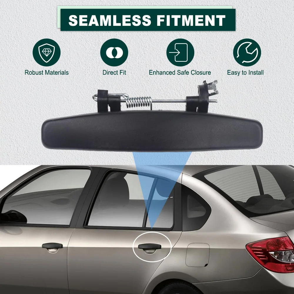 Vorderer und hinterer linker und rechter Außentürgriff für Dacia Sandero MK1 2007–2012 Renault Symbol Thalia MK2 08–13 8200733836, 8200733838