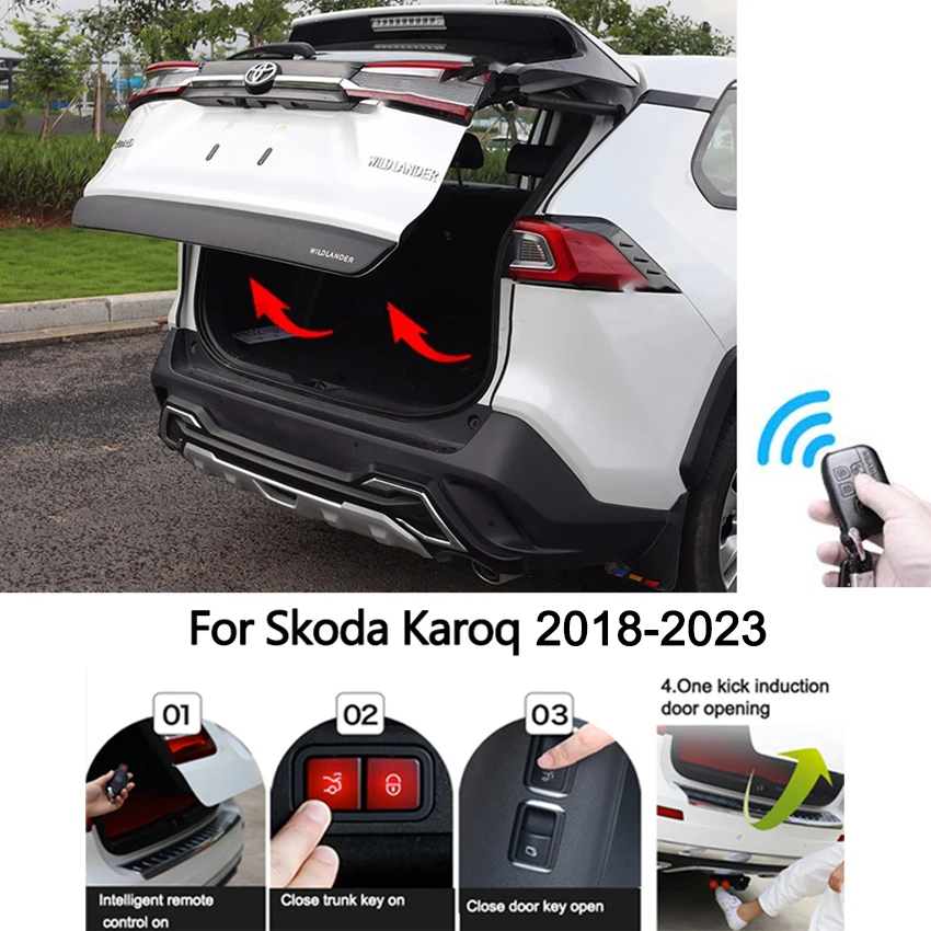 Electric Tailgate Refitted For Skoda Karoq 2018-2023 Tail Box Intelligent Electric Gate Door Power Operated Trunk Decoration