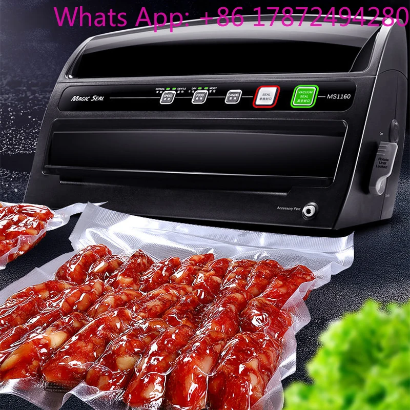 220v Small Vacuum Packaging Machine Commercial Household Plastic Sealing Sealing Machine Food Preservation Sealing Machine