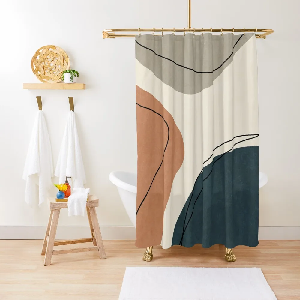 

ABSTRACT ART 14 Shower Curtain Anime Shower Waterproof Fabric Bathroom For The Bathroom Anime Bathroom Curtain