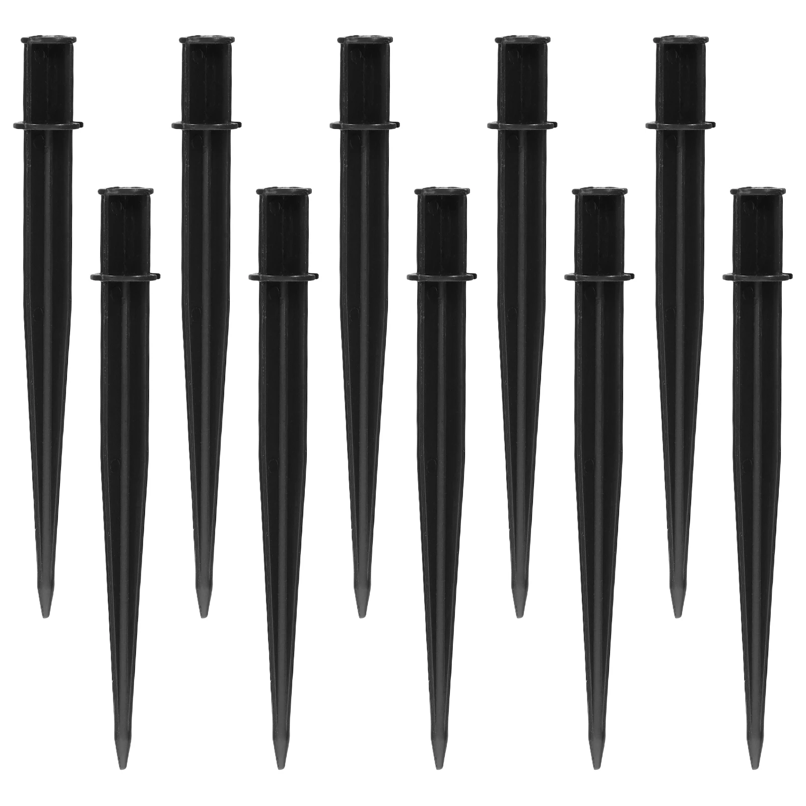 10 szt. Plastikowe Kołki do Lamp Solarnych, Zamienniki Kołków do Oświetlenia Ścieżek Zewnętrznych, Uchwyty do Lamp Ogrodowych, Akcesoria, Pręty do Umożliwiania Ustawiania w Ziemi