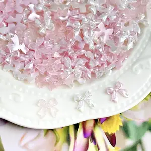 50 buah 3D Mutiara Manis Mengkilap Pita Busur Resin Hiasan Kuku Ballerina Dasi Kupu-kupu Dekorasi Seni Kuku Aksesori Kuku Manikur DIY 6 pita kuku penjualan terbaik - №