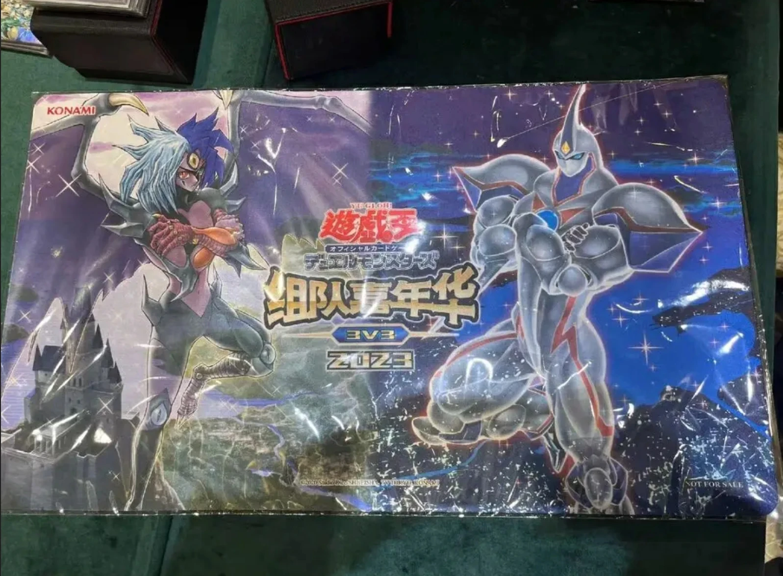 Yugioh KONAMI Duel Monsters Spirit of Yubel Elemental HERO Spirit of Neos Chinese Collection Official Playmat Mat Table Play Pad