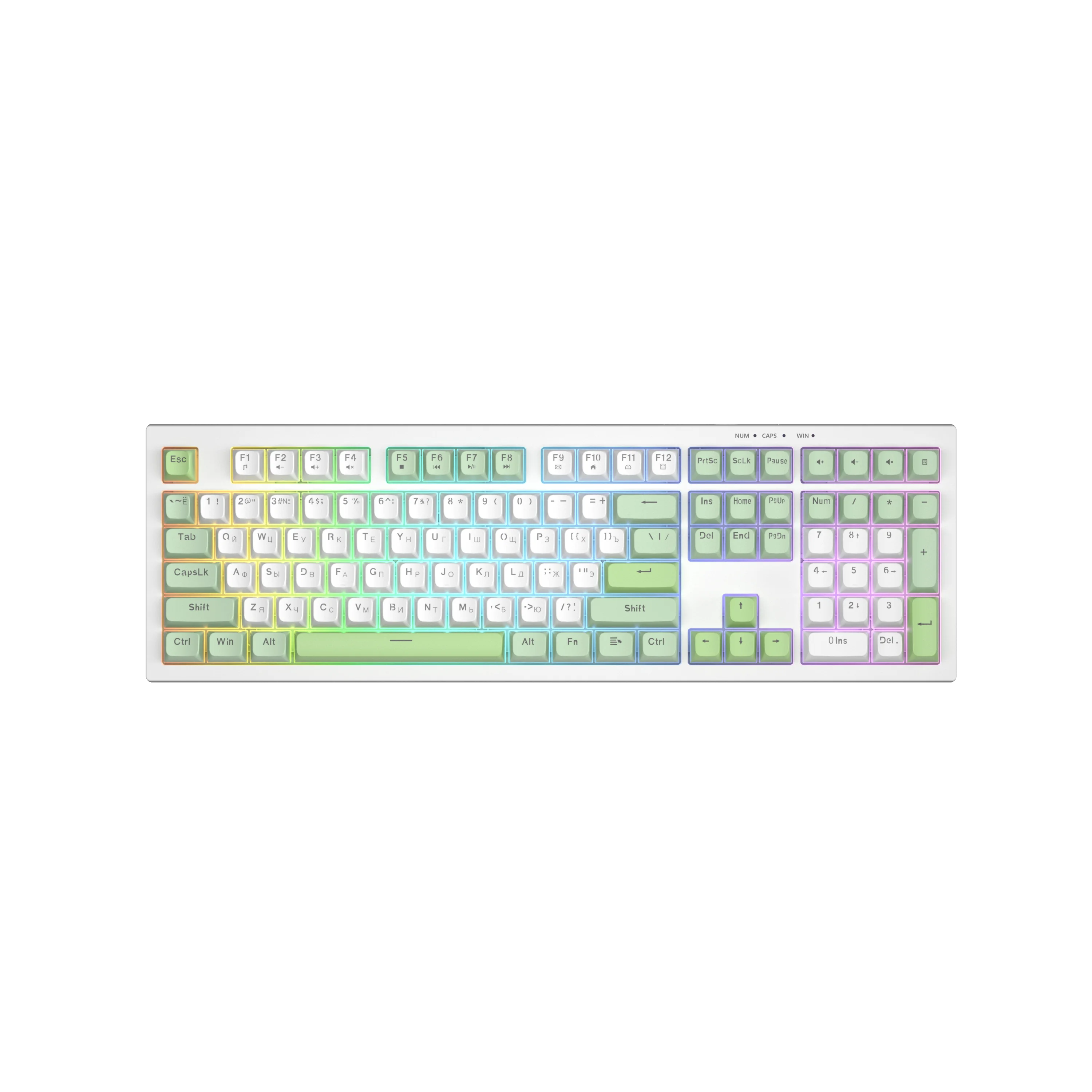 

Membrane Keyboards Mechanical Keyboard For PC 108 Keys Usb To Wire Keyboard Wired Backlit