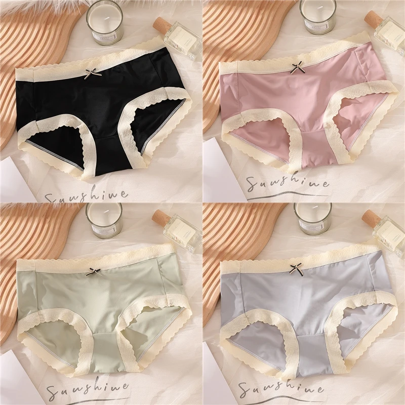 

Seamless Women Panties Soft Underwear Female Comfortable Intimates Female Low-rise Briefs Lingerie M-xl