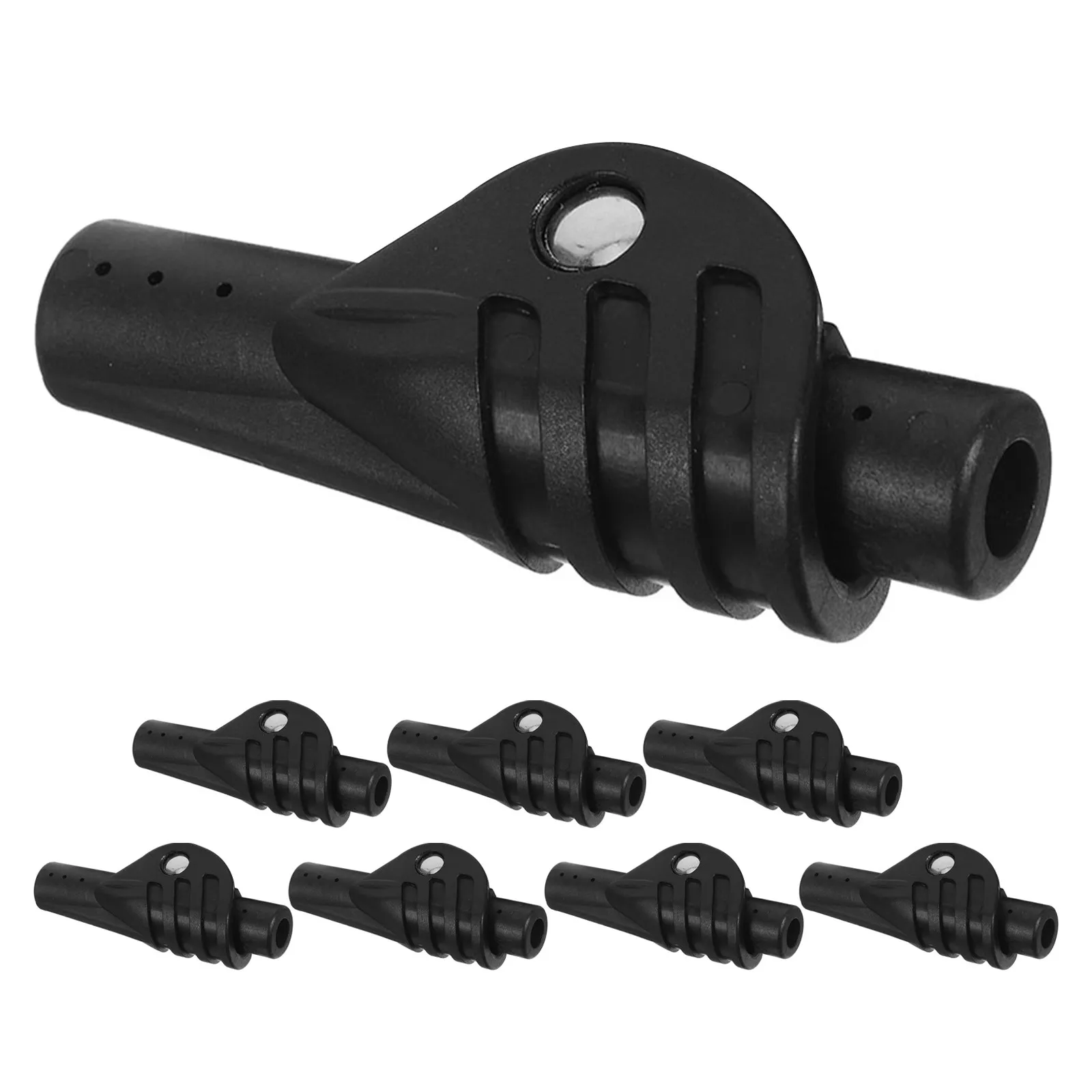 

8 шт. черных пластиковых соединителей для палаток, 8,5 мм, для ремонта и замены опорных стержней, для кемпинга