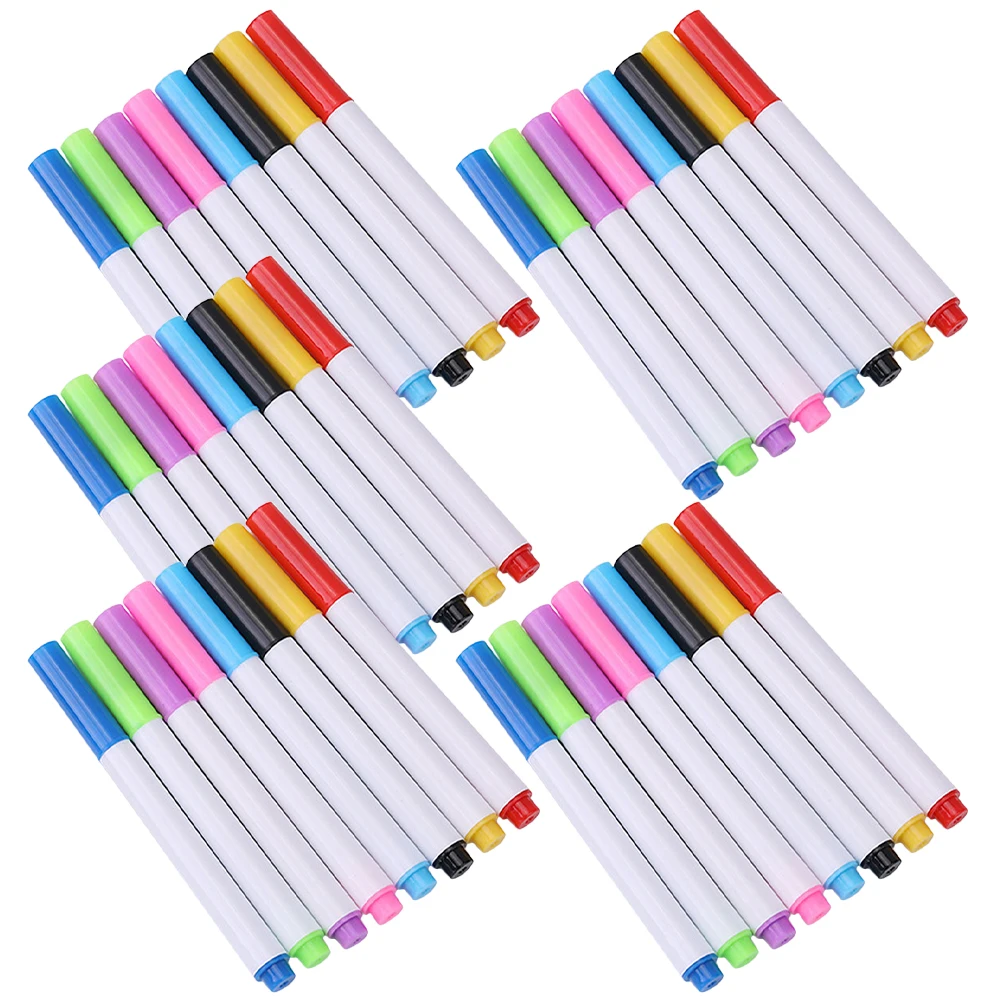 

40 Pcs White Board for Kids Whiteboard Pen Dry Erase Markers Children Painting Pens Highlighter Colored Thin
