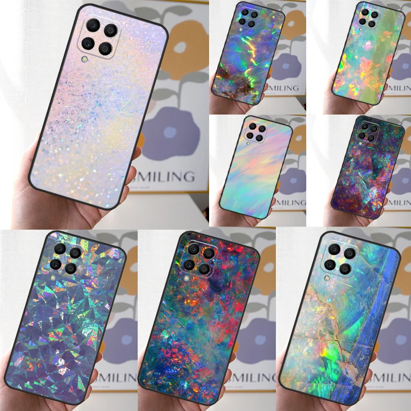 Opal Stone Iridescent For Samsung Galaxy M34 M54 M14 M15 M55 M13 M33 M53 M20 M21 M31 M51 M30s M12 M32 M52 Case