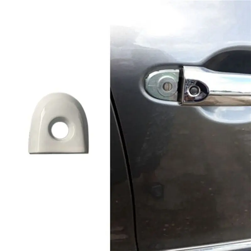 Practical 10X Car Door Lock Cover With Key Hole For Nissan Juke & Micra Drivers 806441KK0D Car Accessories White