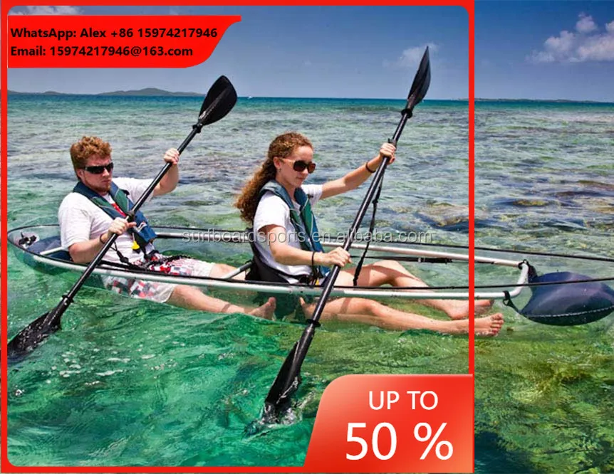 2024 Hot Sale Double Person Transparent Canoe Kayak