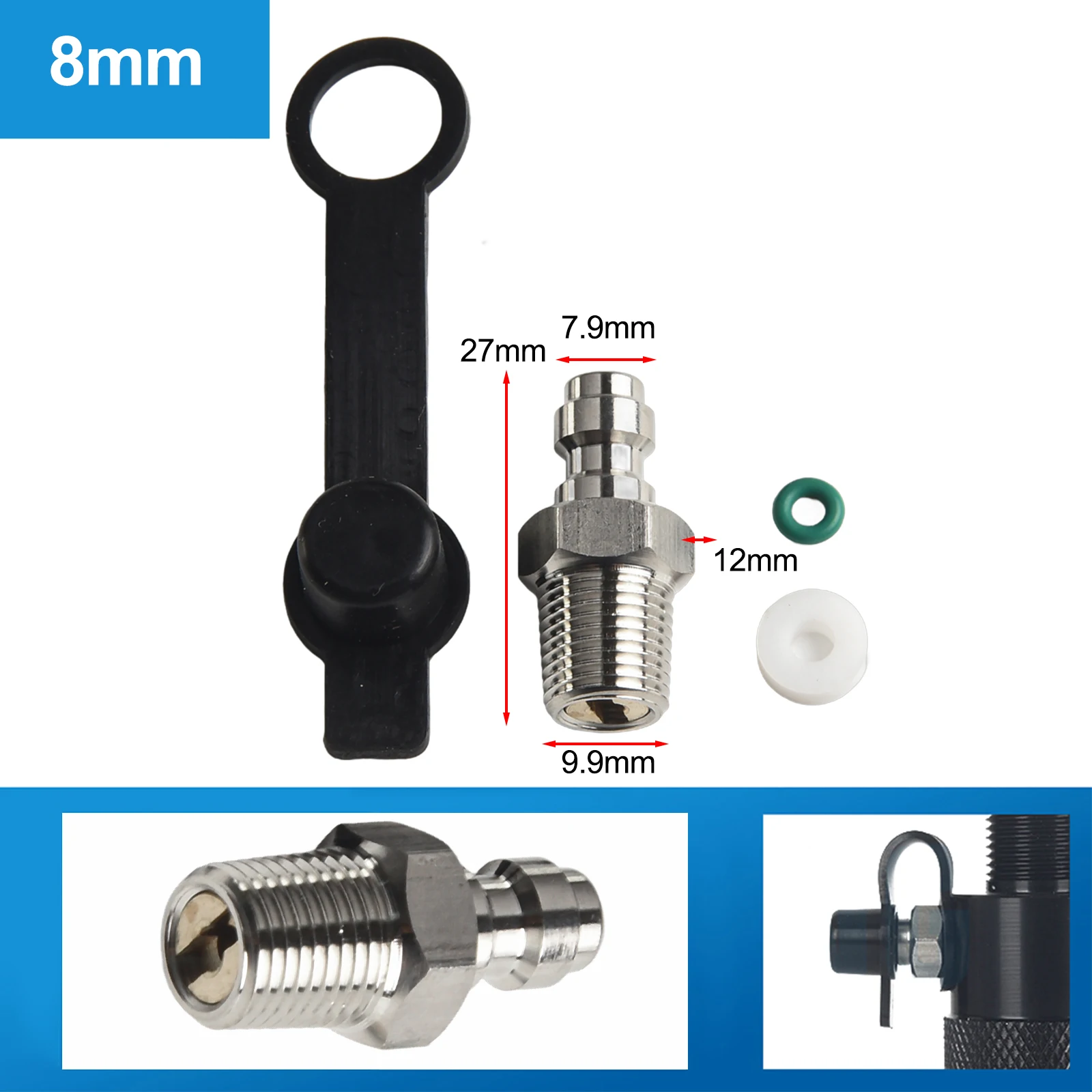 Adapter Adaptor Quick Connector Specifications Thread Option Air Hose Fitting Male Connector New Part Name Practical