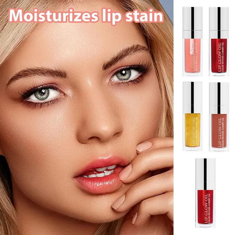 Idratante Lip Oil Lip Plumper Oil balsamo per le labbra colorato cura delle labbra trasparente Toot Lip Oil idratante Lip Gloss Non appiccicoso lungo