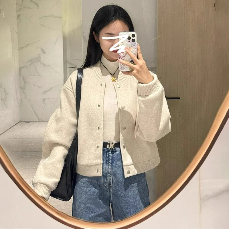 المرأة الكورية نمط سترة قصيرة الخريف الشتاء شعبية تنوعا فريدة من نوعها سوبر حسن المظهر جديد