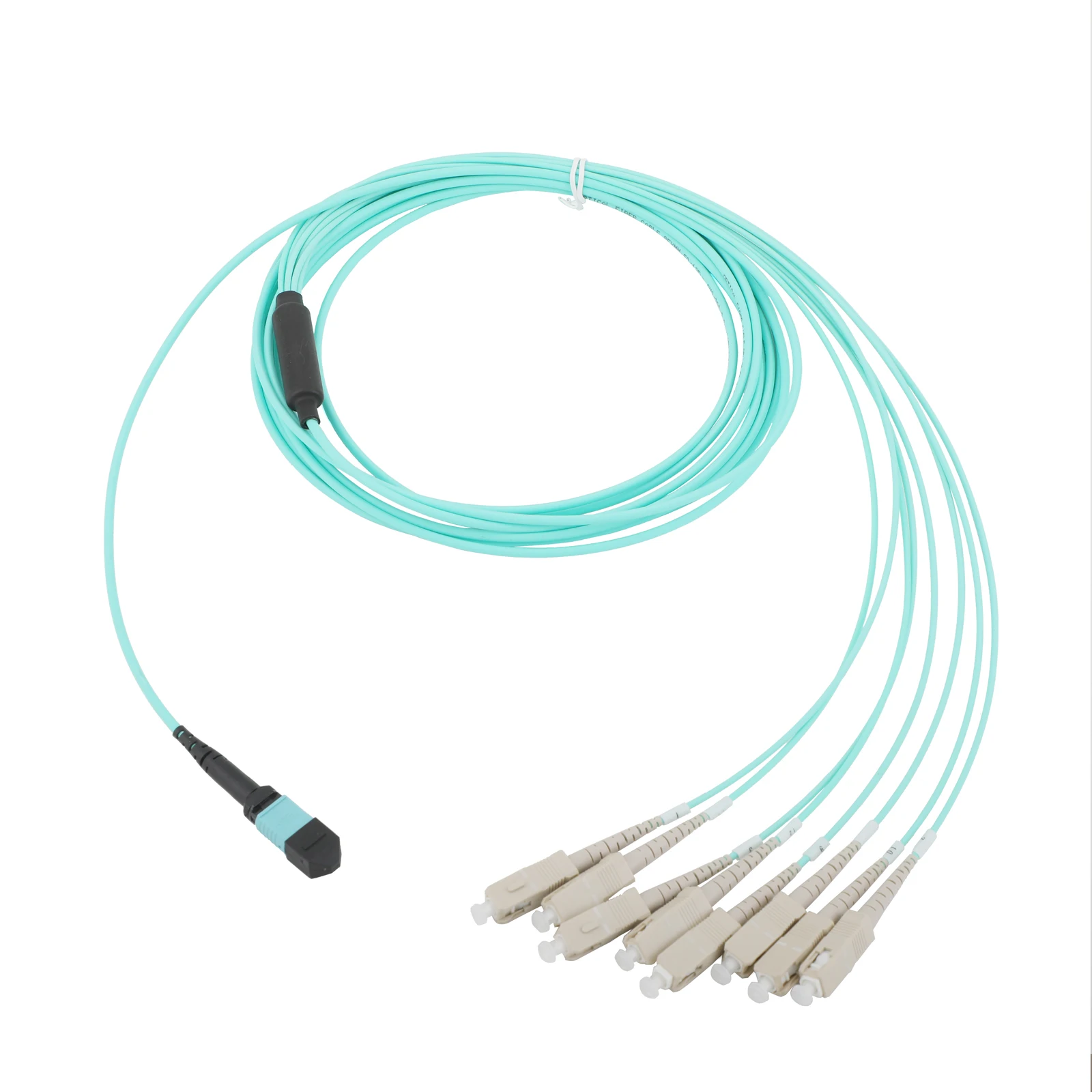 1 قطعة 10 جرام المتعدد 8-core MPO/PC إلى 8SC OM3 الألياف تمديد كابل 1 متر/3 متر/5 متر/10 متر/15 متر/20 متر الألياف البصرية التصحيح الحبل