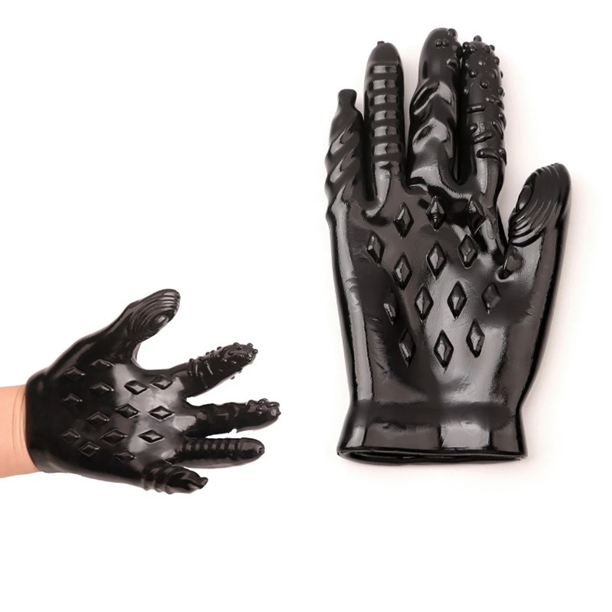 الإناث الاستمناء قفاز SM لعبة الجنس المثيرة ماجيك النخيل اليد الاستمناء الجنس قفاز الكبار زوجين إصبع قفازات تدليك المهبل