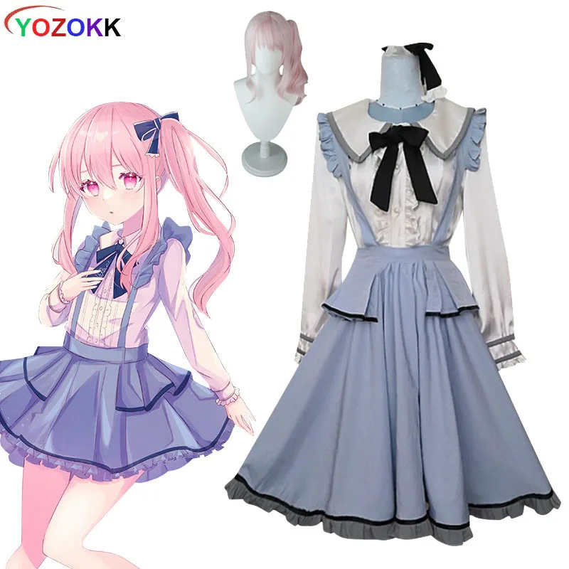 Project Sekai Colorful Stage! Feat. Cos Anime Miku Akiyama Mizuki Maid Costume Cute Girls Clothes Cosplay Role-Playing Uniform