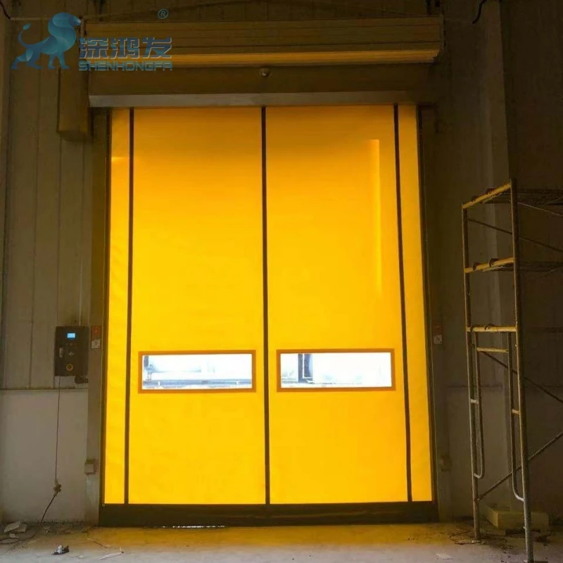 Fast PVC Industrial Doors High Speed Zipper Door Rolling Shutter Automatic Reset Self Repair Recover