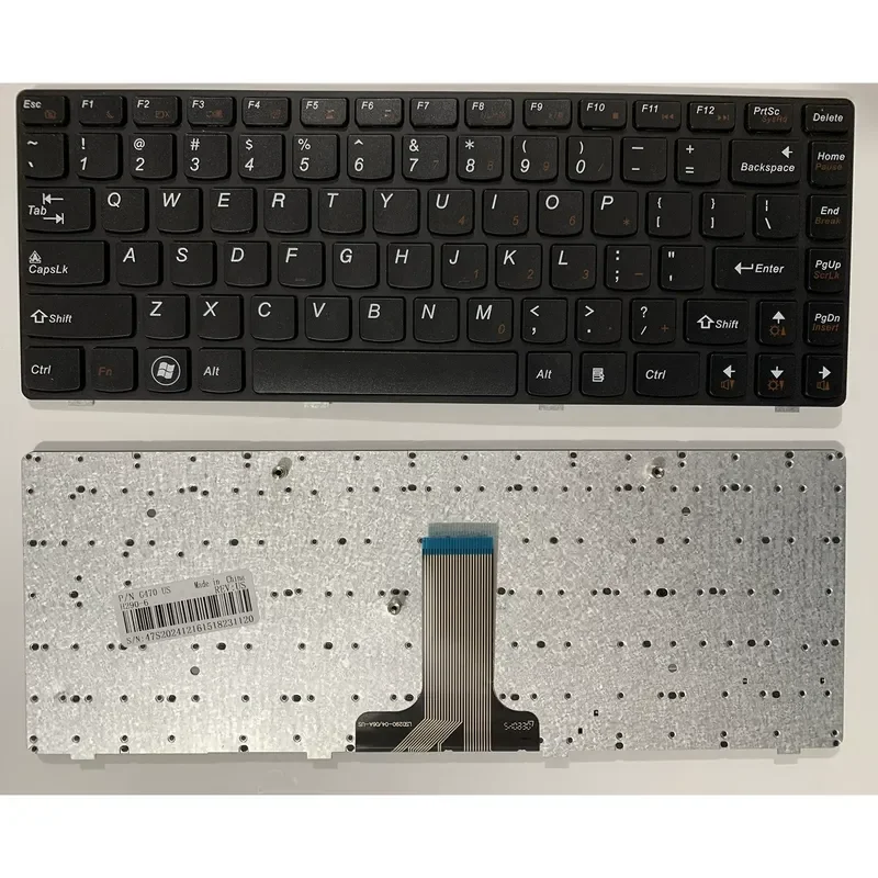 Teclado estadounidense para portátil Lenovo G475 V470 G470AH G470GH B470 G470