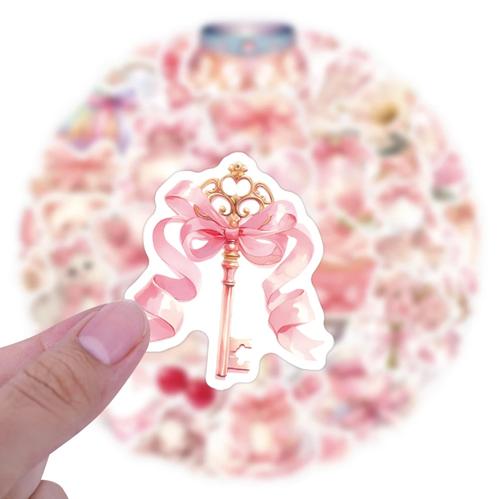 10/30/60 قطعة لطيف الكرتون الوردي فتاة الجمالية الكتابة على الجدران ملصقات الشارات DIY بها بنفسك سجل القصاصات الهاتف الأمتعة ملصق تزيين مقاوم للماء #5