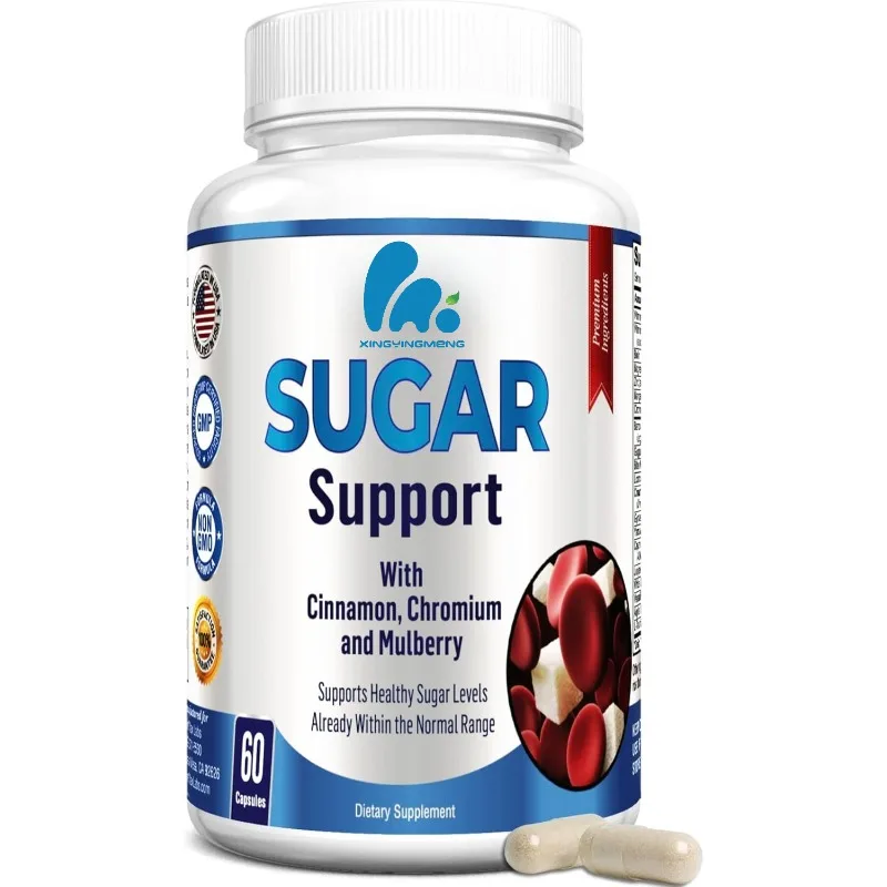 ملحق داعم يحتوي على القرفة والكروم وحمض الدهون -20 عشبة وفيتامينات - غير جراثيم، 60 كبسولة #1