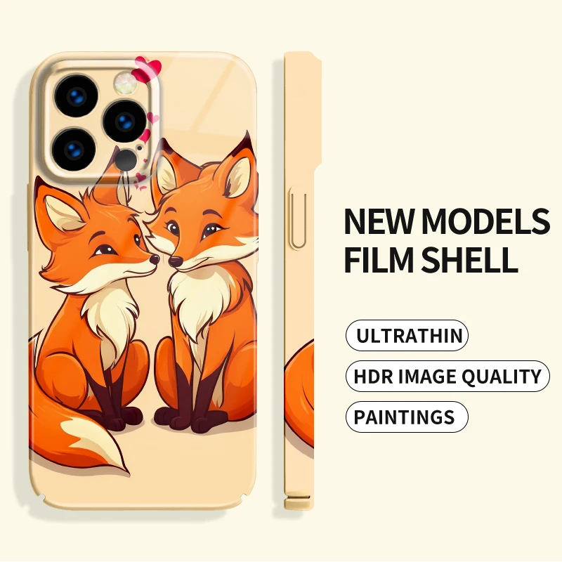 For iPhone 15 14 13 12 11 Pro X XS Max XR Plus Cute Cartoon Acrylic Hard Mobile Phone Cases Acrylic Hard Mobile Phone Cases