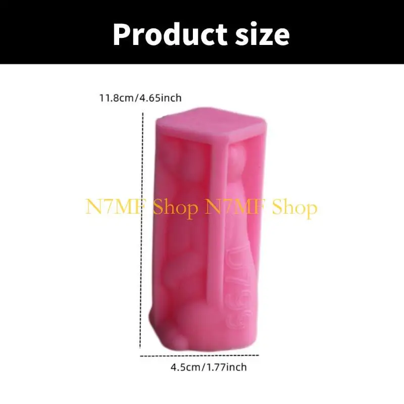 قالب سيليكون مقاوم للحرارة N7MF لشمعة الميركاتس وصناعة الصابون قالب صنع الصابون المزخرف قالب هدايا مصنوع يدويًا #6