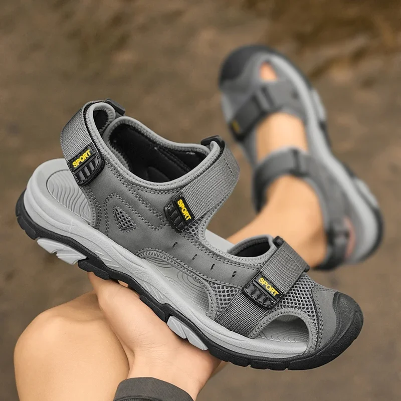 

Unisex Summer Sandals for Men Thick Soled Non Slip and Lightweight Square Toe Slippers, But Also Suitable for Travel and Leisure