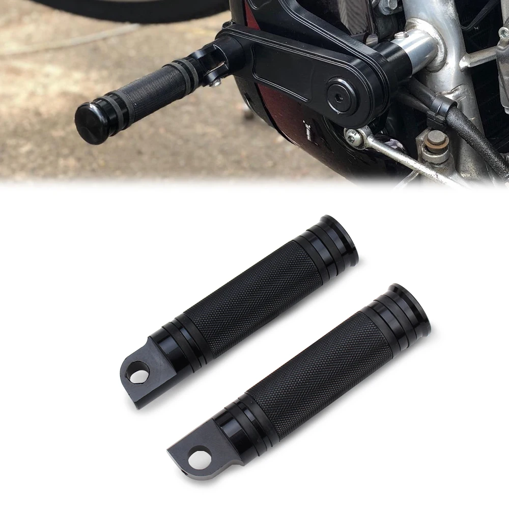 Motorcycle Knurled Foot Pegs CNC Rear Front Footrest Pedal for Harley Touring Sportster 883 Softail Dyna Fatboy