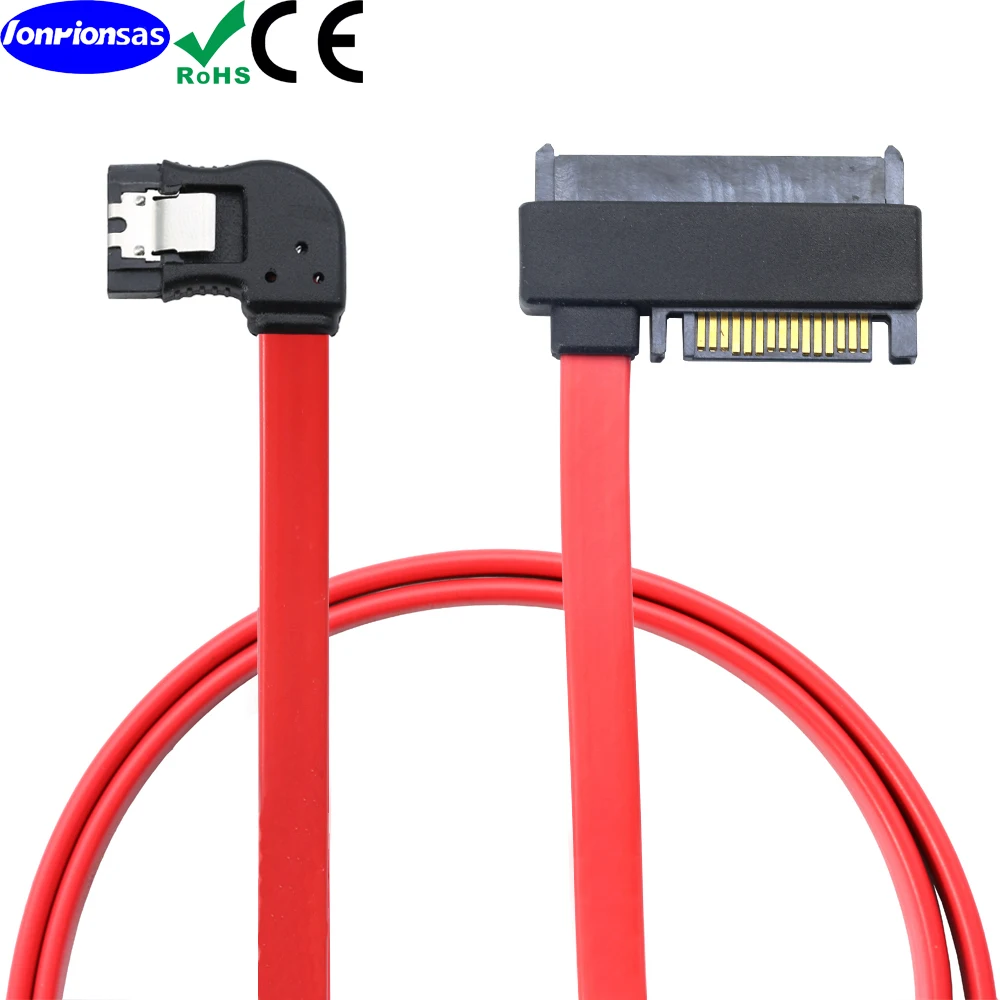 

SAS SFF-8482 29Pin to SATA 7Pin female with latch 90 left angle bend red color Cable SAS Hard Disk Connected to Motherboard SATA