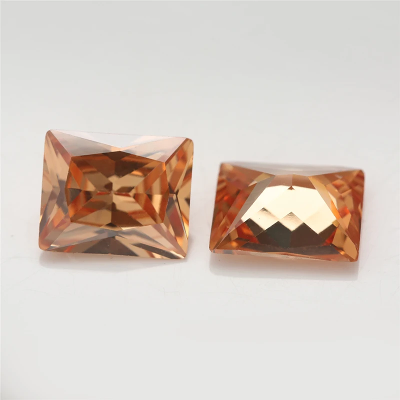 Größe 2x3mm~10x12mm 5A Rechteckiger Schliff Zirkonia-Steine Verschiedene Farben Lose CZ Synthetische Edelsteine für Schmuckherstellung – Detail 7
