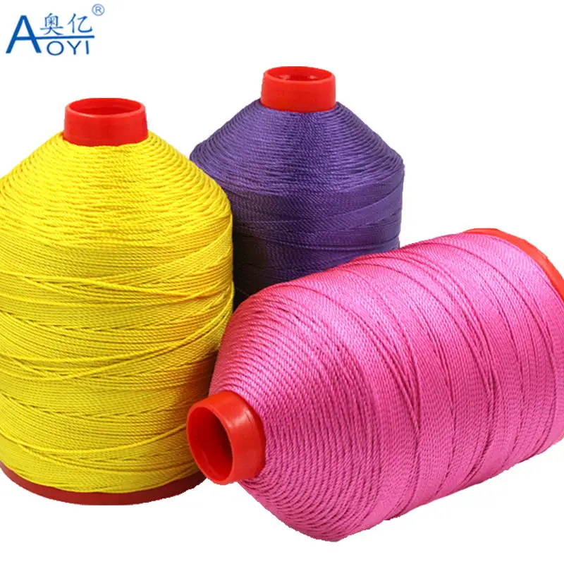 aoyi manufacturer sells 30shares high strength sewing machines,thick thread leather,hand woven thread,1.5mm nylon thread