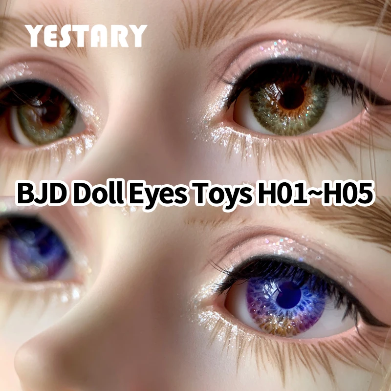 

YESTARY BJD Eyes For Toys Doll Accessories 10/12/14/16/18MM Color Eye Toys 3D Movable Eyes Dolls Crafts Eye Toys For Girls Gifts