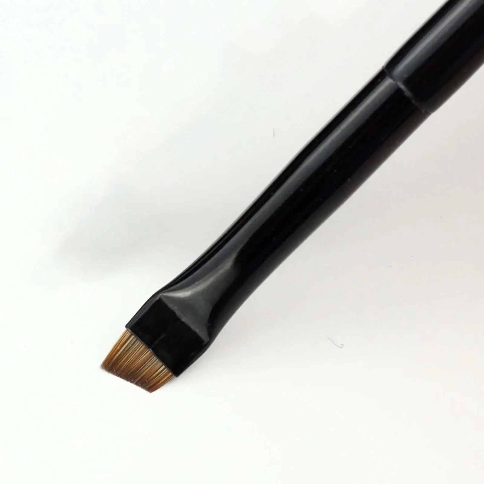 2xfine abgewinkelte Eyeliner Pinsel dünne Präzision für Masken bildner Reise anfänger