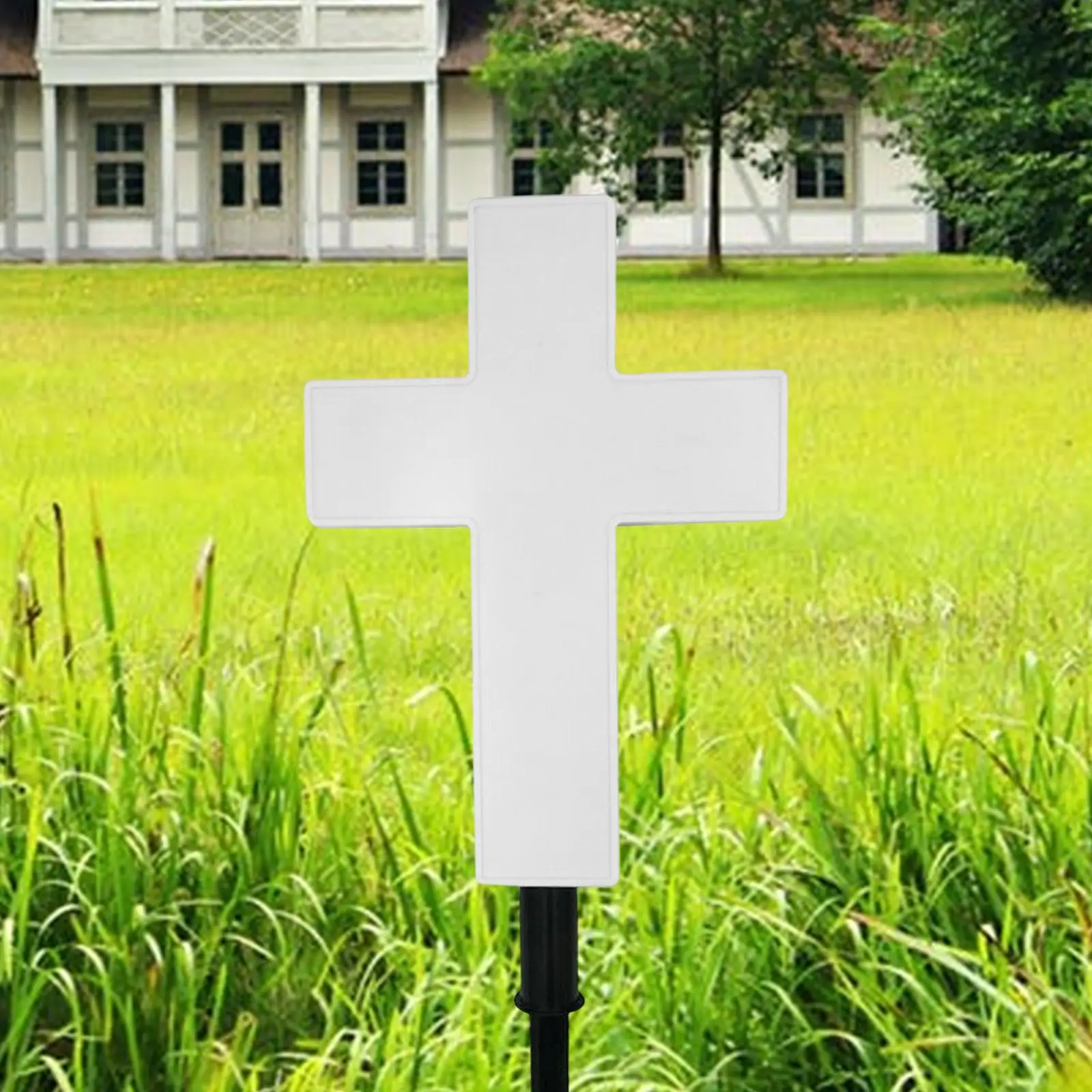 

Solar Cross Garden Decoration Path Lawn Courtyard Acrylic Outdoor Landscape