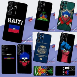 Haiti Haitian Flag Phone Case For Samsung Galaxy S23 S21 S20 FE S8 S9 S10 Note 10 Plus Note 20 S22 Ultra Cover