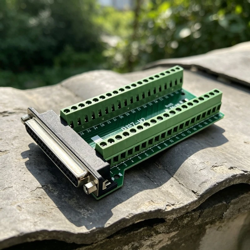 DB37 Male Female Breakout Board Terminal Block RS232 D-SUB Serial 37 Pin Solderfree Adapter Connecto