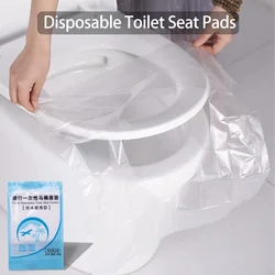 50Pcs Portable Disposable Toilet Seat Cover Safety Travel Bathroom Toilet Paper Pad Bathroom Accessories travel goods